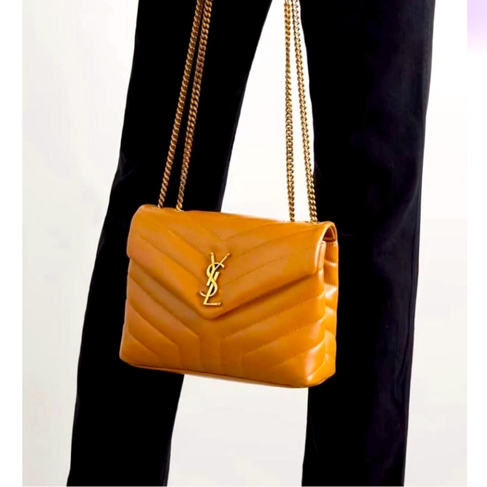 Saint Laurent lou lou , size small in Dark Tan